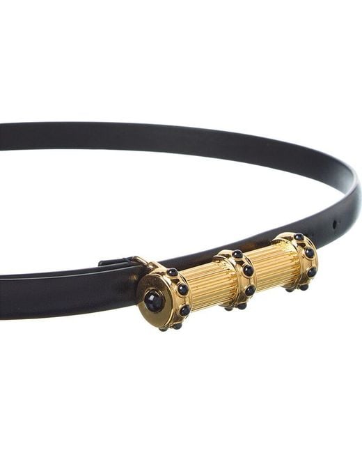 Tom Ford Black 20Mm Leather Belt