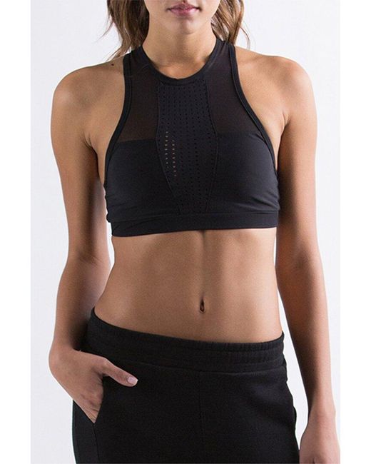 Athletic Propulsion Labs Black Athletic Propulsion Labs The Perfect Crop Top Sports Bra