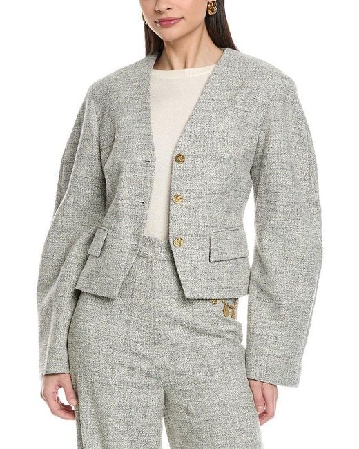 Nanushka Gray Kiyo Blazer