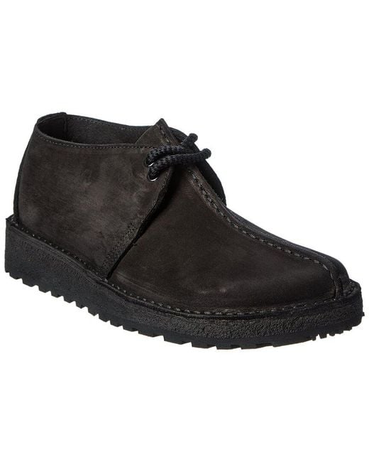 Clarks Black Trek Scout Leather Boot for men