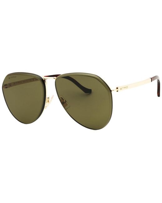 Etro Green 64Mm Sunglasses
