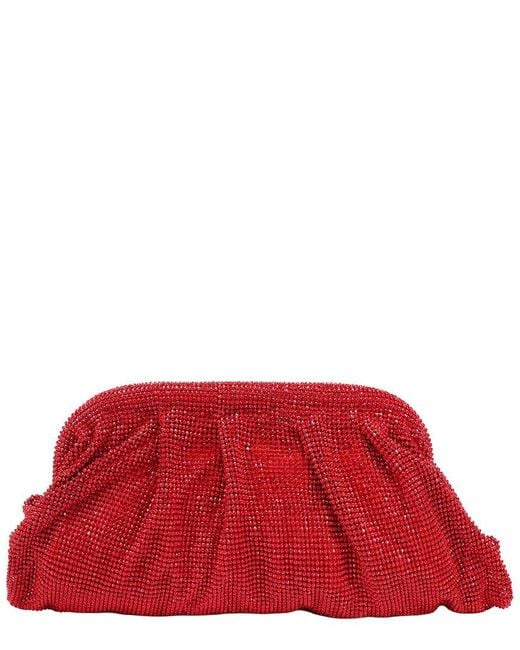 Tiffany & Fred Paris Red Crystal-Embellished Evening Clutch