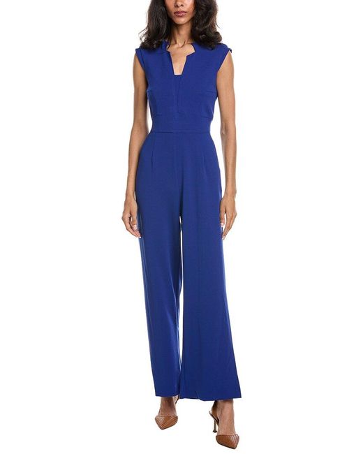Tahari Blue Jumpsuit