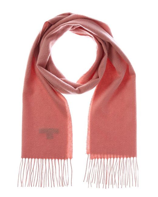 Amicale Cashmere Red Solid Cashmere Scarf