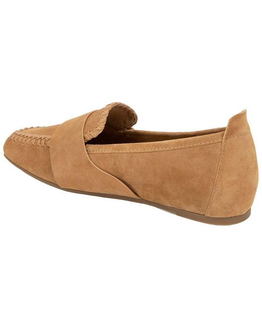 Gentle Souls Brown Snadra Suede Flat