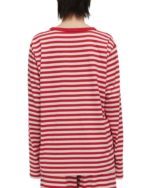 Marimekko Red Tasaraita Kioski Jersey Shirt