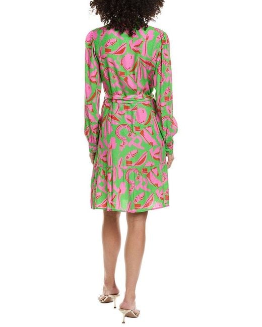 Pom Green Shirtdress
