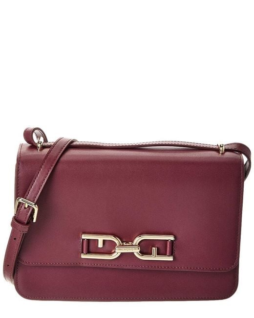 Furla Red Meti Small Leather Crossbody