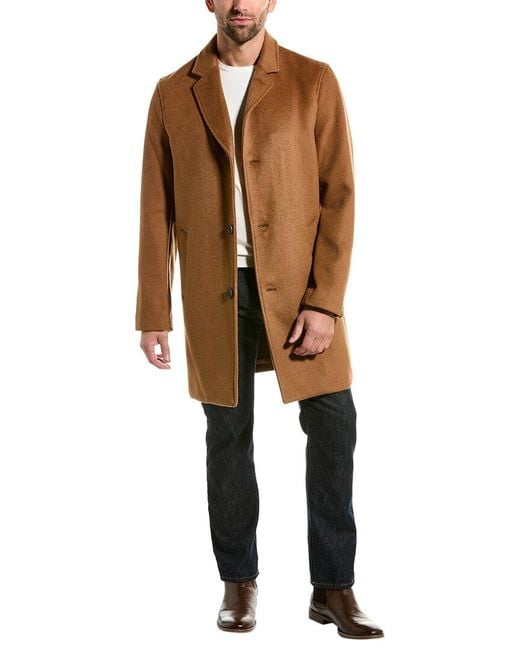 Cole Haan Natural Wool-Blend Coat for men