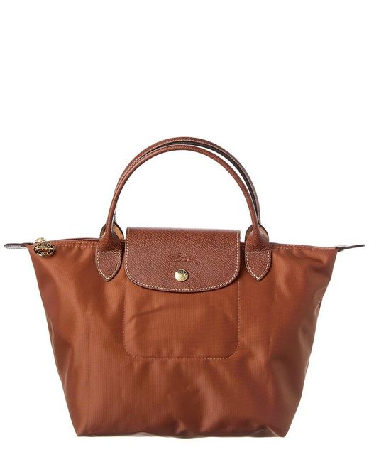 Longchamp Brown Le Pliage Small Nylon Bag