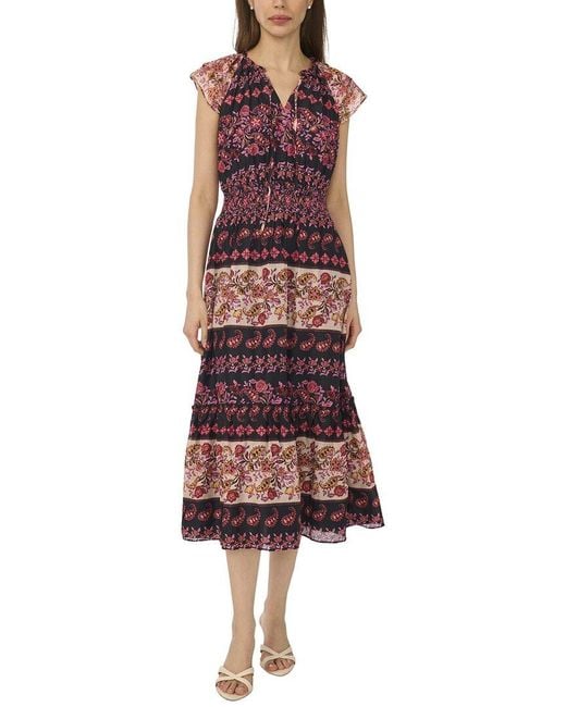 Cece Red Raglan Maxi Dress