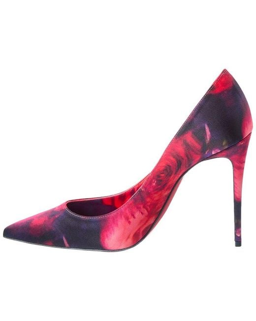 Christian Louboutin Pink Kate 100 Satin Pump