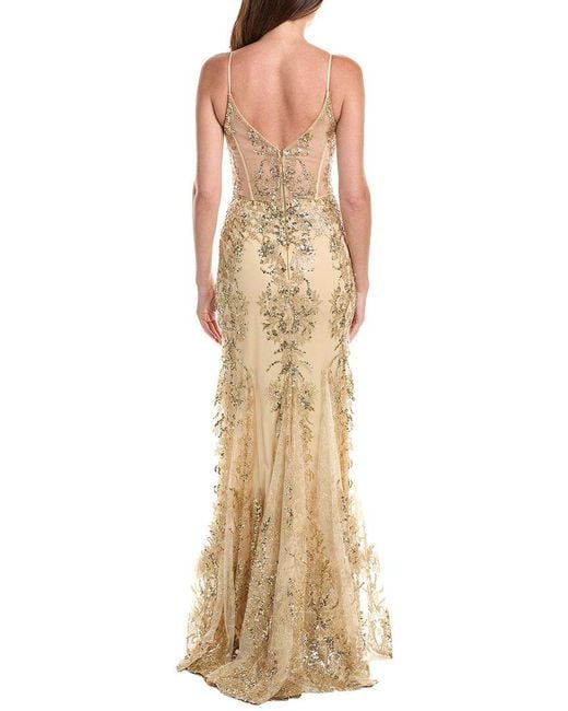 Issue New York Natural Embellished Maxi Dress