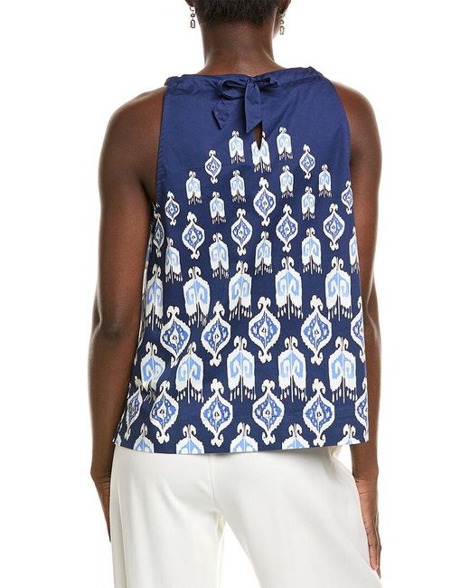 J.McLaughlin Blue Talitha Blouse