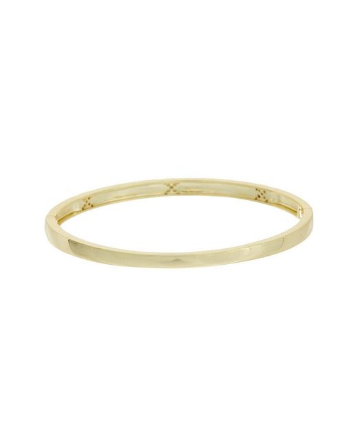 Juvell Metallic 18K Plated Pearl Cz Bangle Bracelet