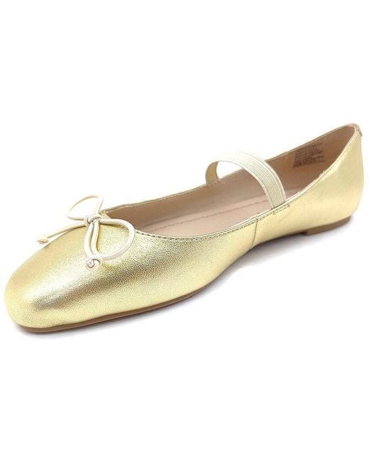 Kenneth Cole White Myra Leather Flat