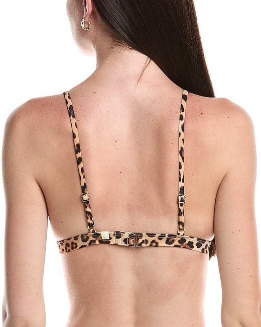summersalt Brown The Triangle Bikini Top