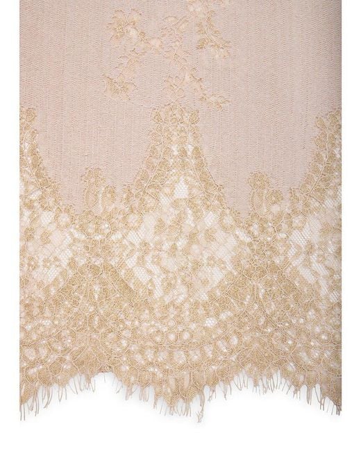 Saachi Natural Lace Shimmer Scarf