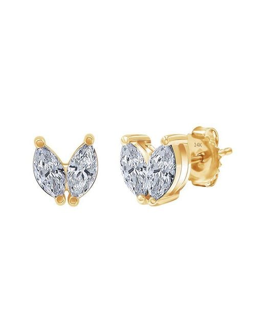 Meira T White 14K 0.43 Ct. Tw. Lab-Grown Diamond Earrings