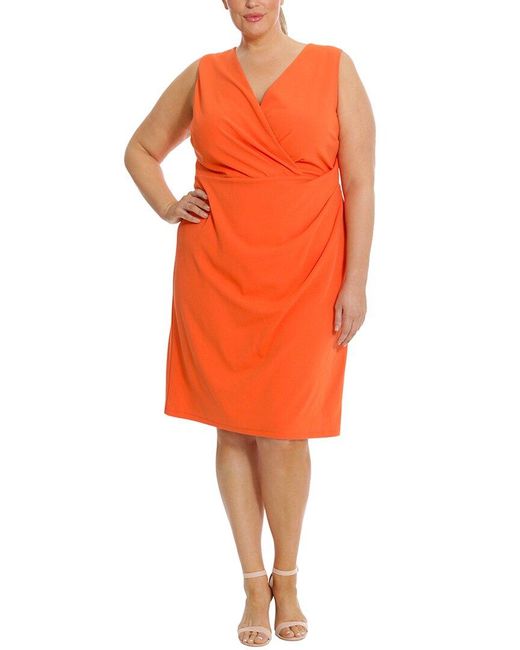 Maggy London Orange Plus Dress