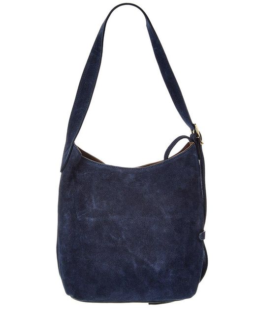 Isabella Rossetti Blue Erica Suede Tote