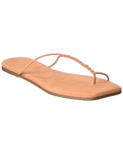 TKEES Pink Simone Suede Sandal