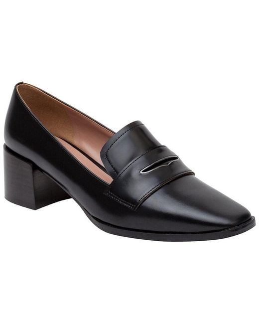 Linea Paolo Black Miramar Leather Loafer