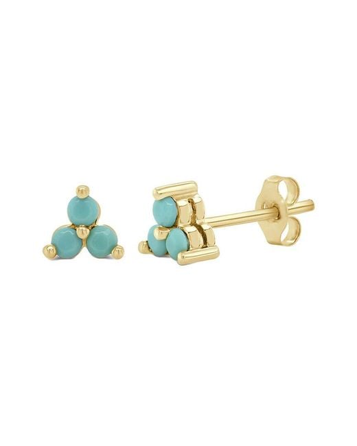 Sabrina Designs Metallic 14k 0.26 Ct. Tw. Turquoise Studs