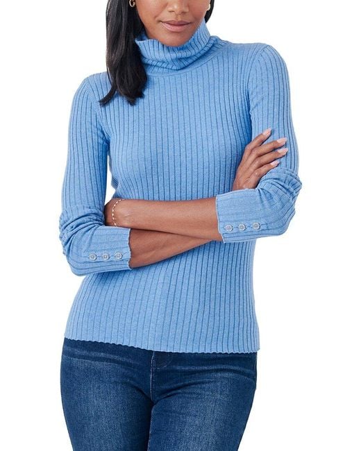 J.McLaughlin Blue Arlette Sweater