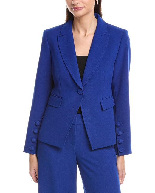Tahari Blue Petite Blazer