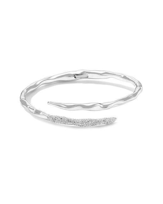 Ippolita White Stardust Silver 1.09 Ct. Tw. Diamond Hinged Bracelet