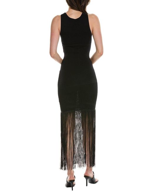 Bardot Black Tassel Sheath Dress