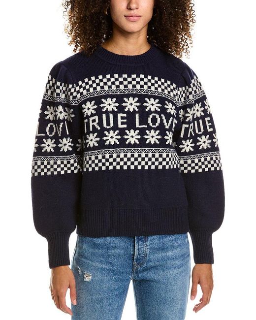 Sandro Black True Love Wool-blend Sweater