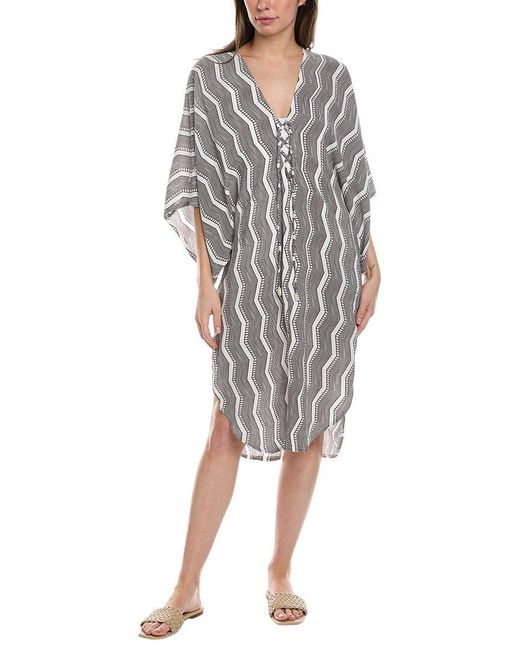 Walker & Wade Gray Mallorca Kaftan