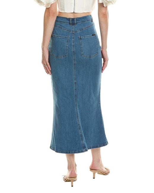 Bardot Blue Larence Denim Maxi Skirt