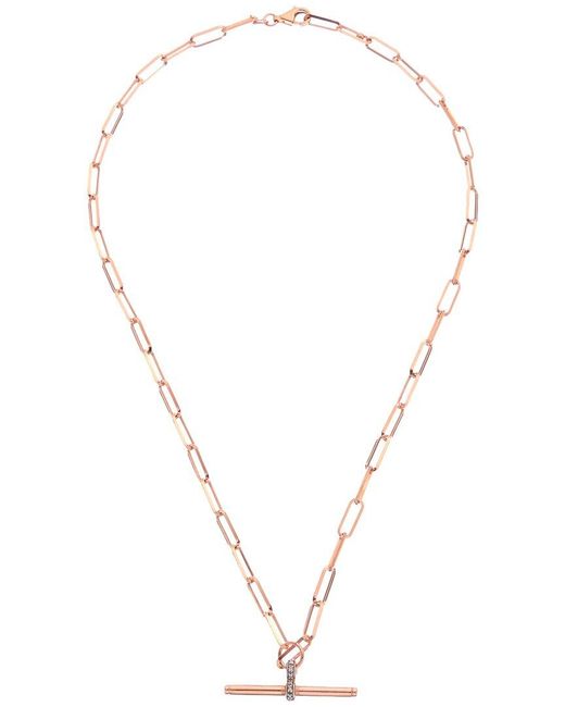 Meshmerise Metallic 18K Over 0.06 Ct. Tw. Diamond Necklace