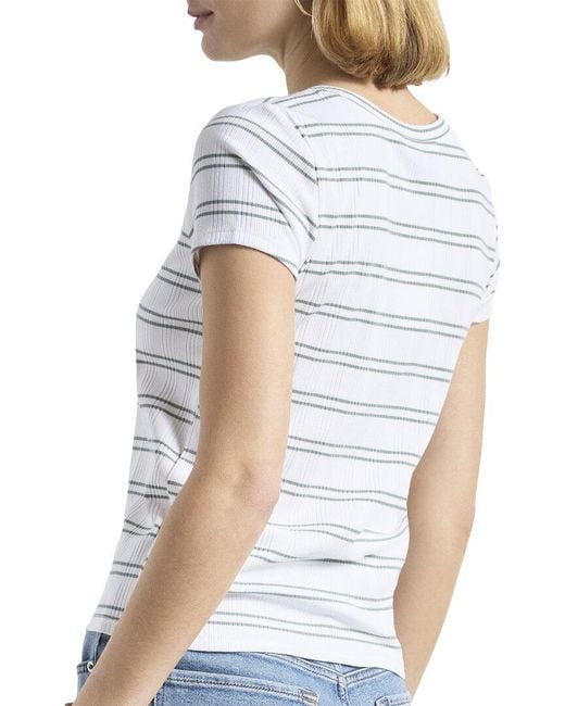 Splendid White Cap Sleeve Knit T-Shirt