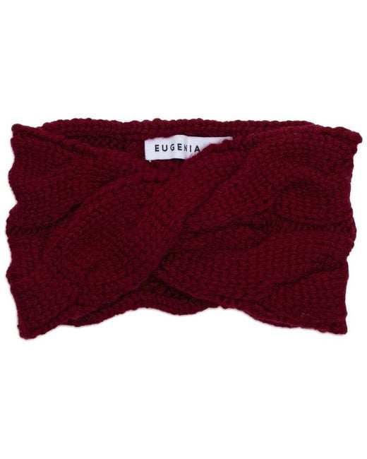 Eugenia Kim Red Lula Cashmere & Wool-Blend Turban Headband