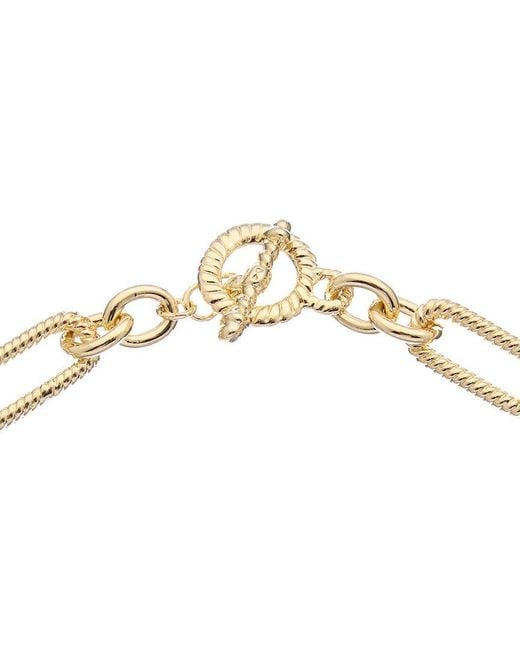 Juvell Metallic 18k Plated Link Necklace