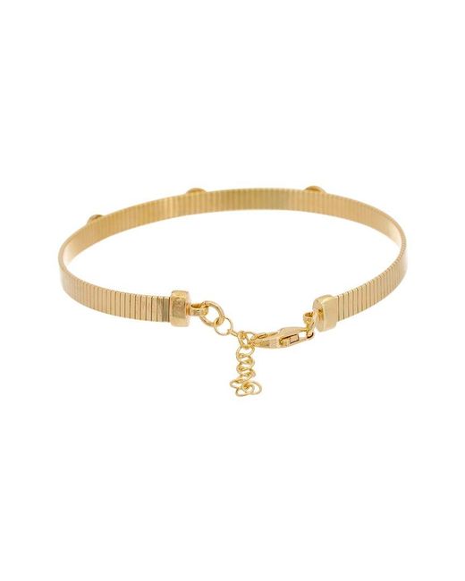 Meshmerise Metallic 18K Over 0.10 Ct. Tw. Diamond Bangle Bracelet