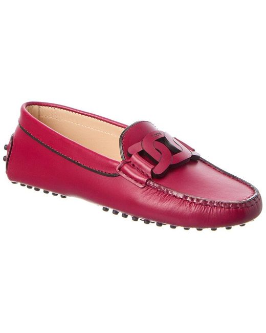 Tod's Pink Leather Loafer