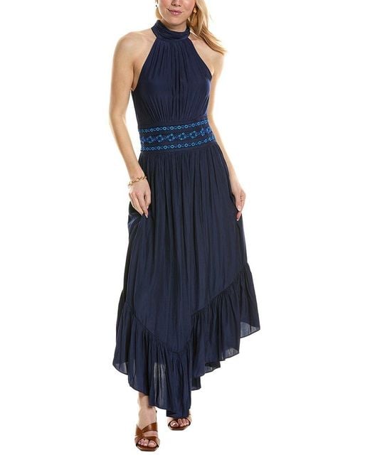 Ramy Brook Blue Shauna Maxi Dress
