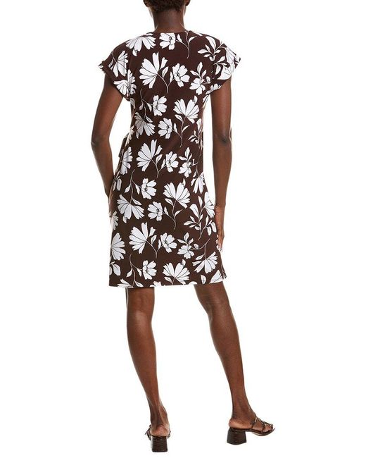 Anne Klein Brown Classic Wrap Dress