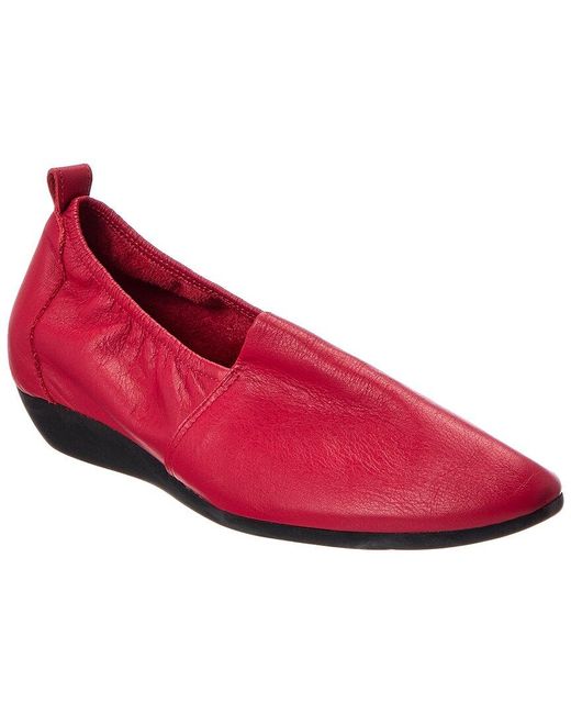 Arche Red Onyko Leather Flat