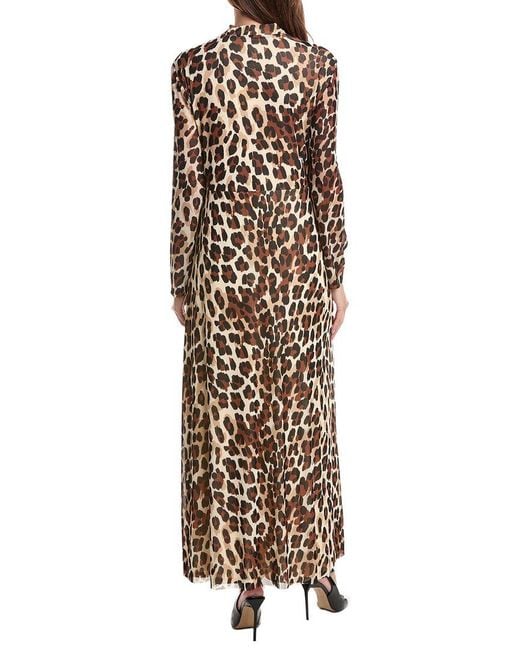 Anne Klein White Twist Front Maxi Dress