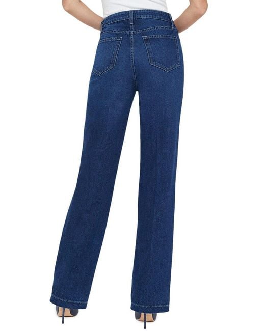 L'Agence Blue Clayton Harlan Wide Leg Jean