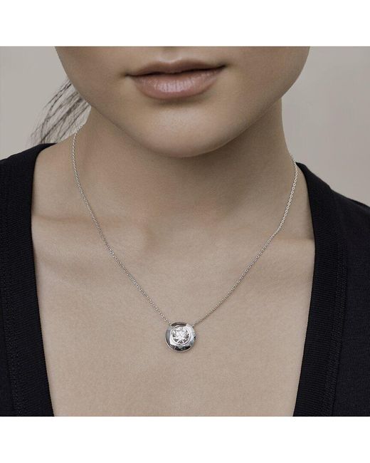 Lab Grown Diamonds White 18K Vermeil 3.02 Ct. Tw. Lab-Grown Diamond Pendant Necklace