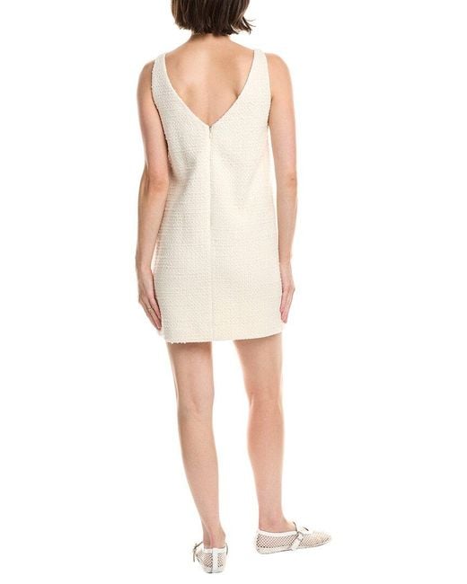 Rebecca Taylor Natural Winter Tweed Shift Dress
