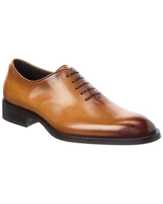 Boss Brown Rill Leather Oxford for men