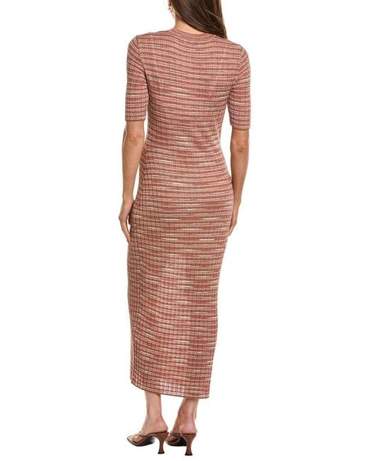 Missoni Pink Missoni Abito Lungo Midi Dress